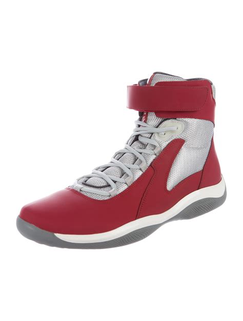 prada americas cup sneakers womens|Prada America's Cup high top.